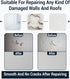 Drywall Repair Kit – 12 Pcs High Strength Aluminum Drywall Patch 3 Assorted Sizes with Scraper, Sand Paper & Gloves – Quick & Easy Solution Drywal...