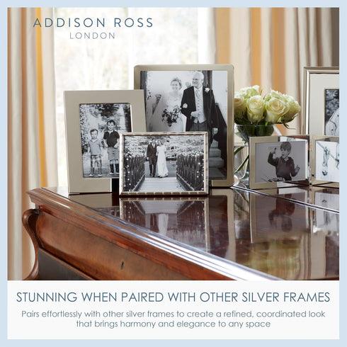 Addison Ross, Essentials Photo Frame, Silver Plate Treble, 2 x 3 Inches...