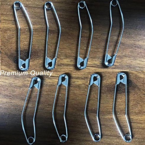 Metal Curved Safety Pins 50mm/2inch Basting Pins for Quilting Curved (100 Counts)...