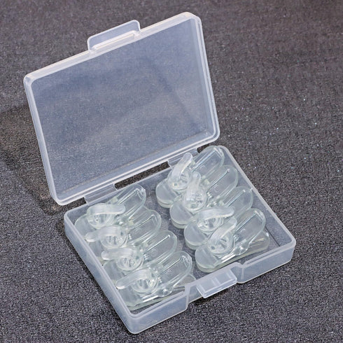 1 Inch Small Plastic Rotate Earphone Clips for Fixing Earbuds Cables Corded Headset Headphone Wires to Shirt, Pack of 8 (Clear)...