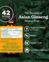 Herb Pharm Asian (Panax) Ginseng Liquid Glycerite for Energy and Stamina, Alcohol-Free Glycerite, 1 Oz...