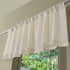 Valea Home Linen Valance for Kitchen Rod Pocket Rustic Farmhouse Crude Window Curtain Valances 18 inch Length for Bathroom Living Room, Natural, 1...