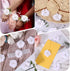 30 PCS Flower Appliques, Rhinestone Flowers for Graduation Cap Chiffon Fbric Pearl Craft Chiffon Supplies Lace Sewing Fabric Appliques for Clothin...