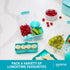 Sistema To Go Collection Bento Box Cube Plastic Lunch and Food Storage Container, 5.3 Cup, Multi-Compartment, Color Varies, BPA Free...