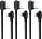 USB 90 Degree Right Angle Design Gaming LED Nylon Braided Sync Charge Double Size USB Reversible Data 6FT/1.8M Cable Compatible New Phone/Pad/Pod ...