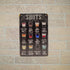 TG,LLC Treasure Gurus Metal 8x12 Retro Classic Alcohol Liquor Shots Menu Recipes Wall Sign Tin Home Bar Pub Art Decor...
