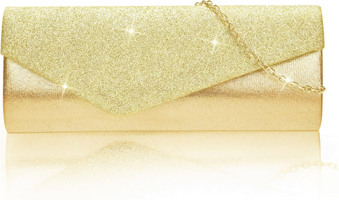 Larcenciel Women's Evening Handbag, Glitter Sequins Envelope Clutch Purses w/Chain for Mother's Day Gift Party Prom Cockta...