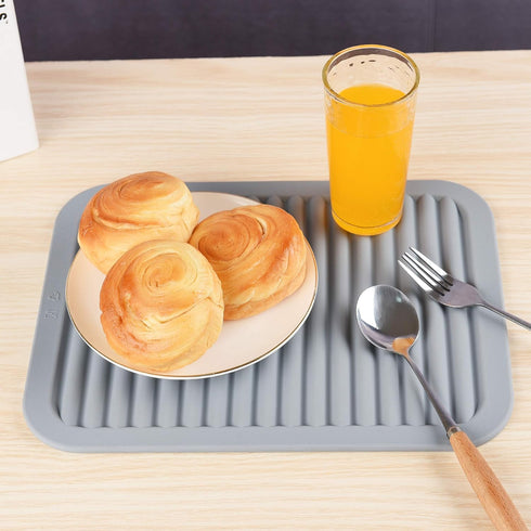 Silicone Trivets for Hot pots and Pans, Trivets for Hot Dishes,Mats for Countertop,Mat Pads Heat Resistant Table Placemats 2 Pack,Size:9x12 Inch, ...
