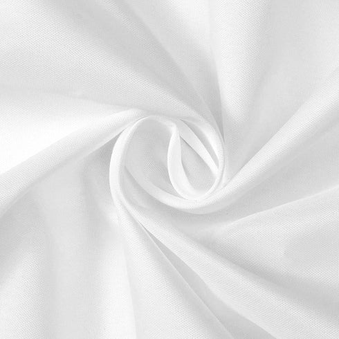 N&Y HOME RV Shower Curtain or Liner Fabric 60 x 64 inches, Perfect for Camping Travel Trailer, White Bathroom Curtains with Grommets, 60x64...