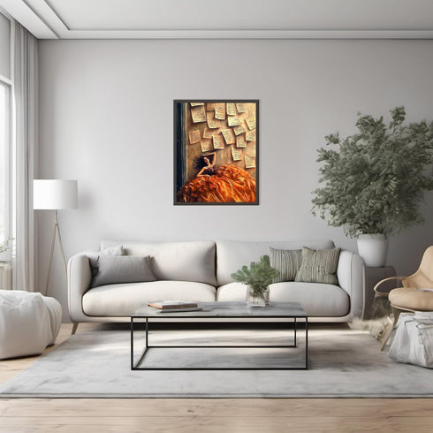 Posterizer 1 pcs-cute Valentine's Day poster-love letters to your future self -1-Romantic Art-Fantasy & Fiction Art-Living Room Bedroom Decor- unf...