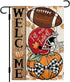 Fall Football Pumpkin Garden Flag Thanksgiving Garden Flag Autumn Welcome Yard Flag 12×18 Inch Double Sided Vertical Rustic Farmhouse Yard Seasona...