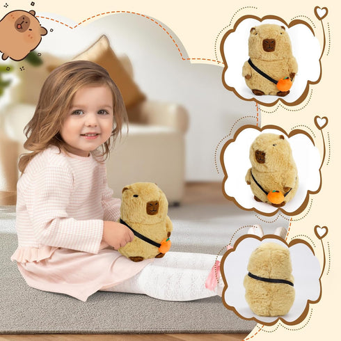 Stuffed Capybara Plush Toy,Capybara Stuffed Animal Gifts,Cute capybara peluche,Soft Capybara Plushie Rodent (7.78inch)...
