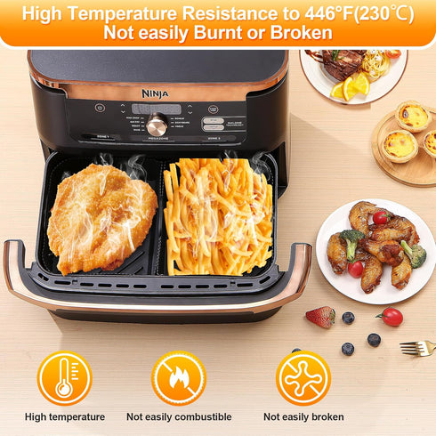Air Fryer Silicone Liners for Ninja DZ071 7qt Megazone/instant Versazone 9qt?Reusable Air Fryer Accessories ?BPA Free Platinum Silicone Air Fryer ...