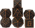 UDIXI Metal DND Dice Maze Carved D&D Dice Set 7PCS Copper Metal Dice with Leather Pouch for Dungeons and Dragons Role Playing Games...
