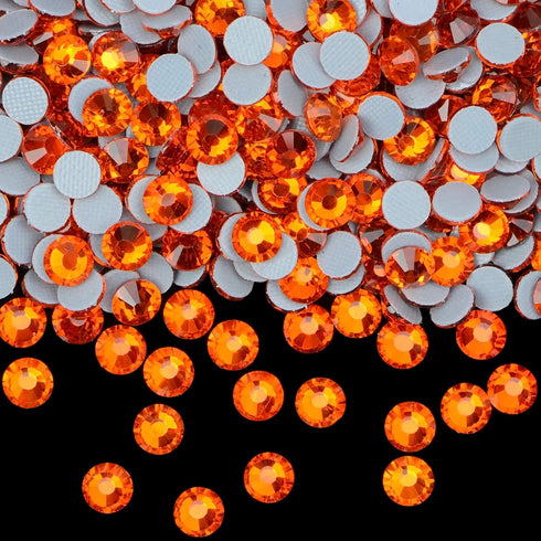300 Pcs FYGEM Hot Fix Iron Rhinestones DIY Jewelry Making with Picking Pen (Orange, SS30)...