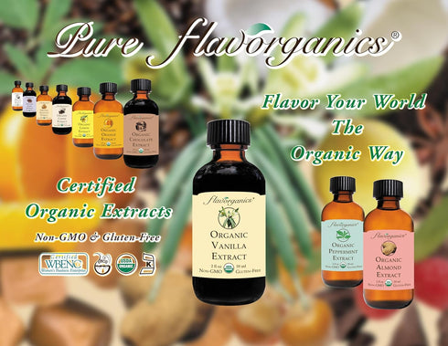 Flavorganics Organic Peppermint Extract, 2-Ounces Glass Bottles (Pack of 3)...