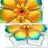 Metal Flowers Wall Decor Wire Framed Flower Metal Wall Art Decorations Hanging For Outdoor Porch Yard Garden,Blue 12x12 inches...