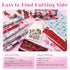 Tintnut Red Pink Rose 10 Sheets 10x12 Inch Floral Pattern HTV Iron On Vinyl for Clothes - Compatible with Cricut & Silhouette Cameo...