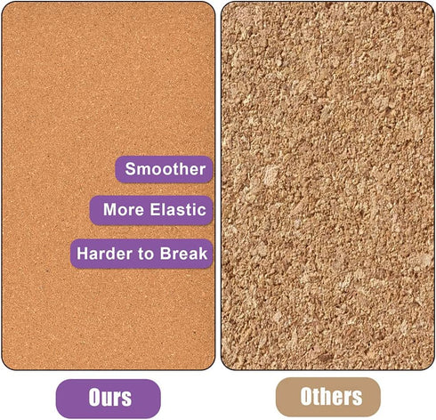 3mm Self-Adhesive Cork Board Roll, 1/8" Thick Cork Boards for Walls, 40 x 120cm/ 47"x16" Cork Board Roll for Office, Home, School(3mm, 40x120cm)...