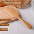 HANSGO Wooden Sourdough Spatula, Spurtle for Sourdough Starter 11" Natural Wooden Kitchen Utensil for Spreading Cooking Mixing Non Stick Cookware...