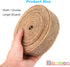 Burlap Ribbon Fabric Wired Edge 20 Yards for Decoration (1.5inch, Natural)...