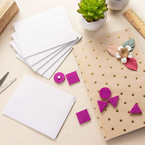 Juvale 12 Pack 3D Foam Squares for Crafts - 0.4 x 0.4 x 0.07 in White - Dimensionals for Card Making...