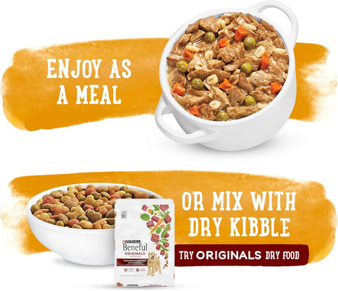 Purina Beneful Gravy Wet Dog Food, Prepared Meals Chicken Stew - (8) 10 oz. Tubs...
