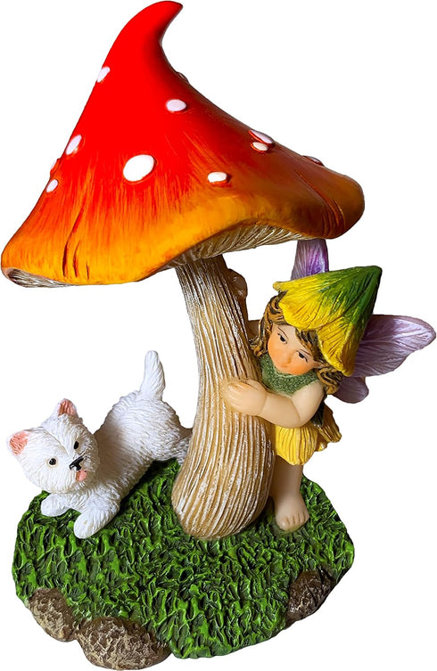 Mood Lab Fairy Garden - Miniature Figurines & Accessories - Hide and Seek Statue Kit - Outdoor or House Decor...