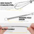 Anaeat 6 Pack Small Wire Whisks, Portable Stainless Steel Kitchen Tiny Whisk & Egg Beater with Thick Wire - Sturdy Mini Mixing Balloon for Cooking...