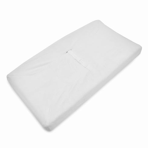 American Baby Company Heavenly Soft Chenille Fitted Contoured Changing Pad Cover, White, for Boys and Girls...