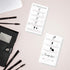 Press-On Nail Application Instructions Cards | 50 Pack | 2x3.5" inch Business Card Size | DIY Press-On Nail Kit | Marble with Rosey Gold Design...