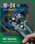 TWS-322 Self Adjusting Wire Stripper with Non-Contact Voltage Detection, 4-in-1 Automatic Wire Stripper Tool, Universal Wire Cutters and Crimping ...