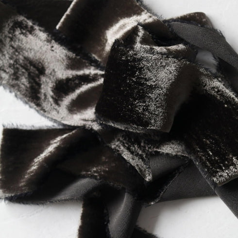GROOVELY Velvet Ribbon for Halloween Decor, Halloween Ribbons, Black Ribbon for Christmas Tree Ribbon Garland Christmas Ribbon for Gift Wrapping, ...