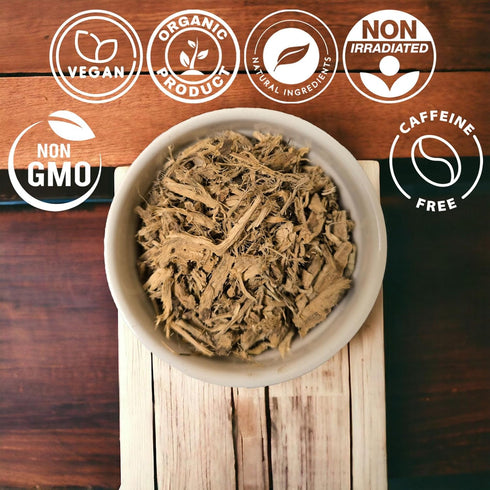 Cure wid Pure Organic Marshmallow Root Herb 4 Oz – Cut & Sifted Marshmallow Root Tea in Eco-Friendly Resealable Bag Versatile Choice for Herbal Te...