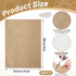 18 Sheets Printable Natural Burlap Paper Pad, 8.5 x 11 Inch Burlap Scrapbooking Supplies Laminated Burlap Paper Cardstock Vintage Craft Burlap Scr...