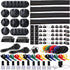 ELII 300PCS Cable Management Kit,4 Cable Sleeve 35 Cable Clips with 11Cord Holders,15+5Roll Cable Organizer Straps and 200 Fastening Cable Ties,20...