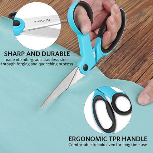 Premium sewing Scissors Bundle, Perfect Sewing Partners, Sharp and Durable, Comfortable Handle, Contains 9”Fabric scissors, 5”Detail Scissors, 3.9...