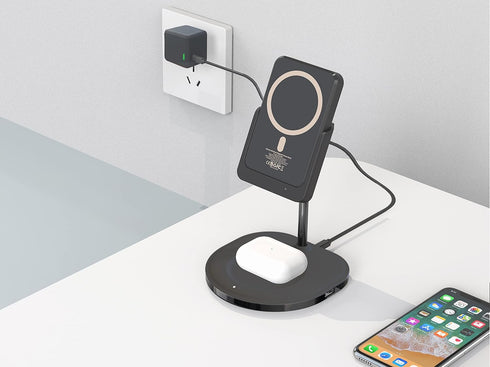 Charging Stand(Only/Does not Include Boosta Power Bank) with a 30W Adapter for RapidX Boosta Power Bank and Other iOS Devices, Compatible with iPh...