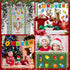 55 Pcs Christmas Bulletin Board Decoration Christmas Reindeer Bulb Classroom Bulletin Board Cutouts Sets for Xmas Party Supplies Toddler Kids Stud...