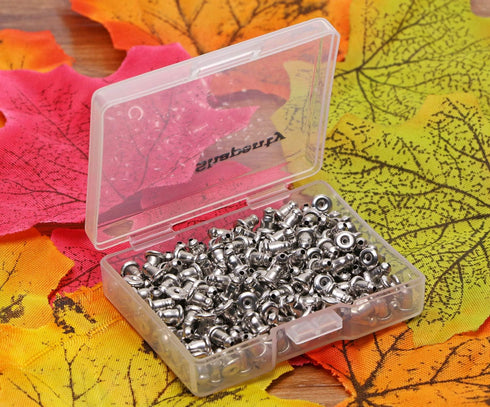 Shapenty Stainless Steel Earnuts Clutches Earring Safety Backs Stopper Replacements Earring Backing Jewelry Making Findings (Stainless Steel, 200P...