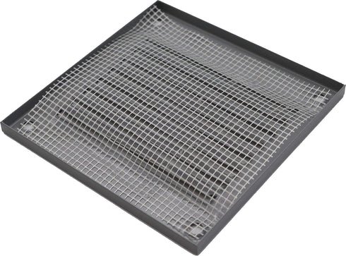 Vent Systems 4'' x 4'' Inch Gray Air Vent Cover Metal Air Return Grill with Built in Pest Guard Screen HVAC Vent Cover for Home Improvement Vent D...