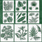 9 Pieces Reusable Painting Stencil Tropical Stencil Plastic Paint Stencils Summer Pattern Drawing Templates Stencils Reusable Craft for Painting(L...