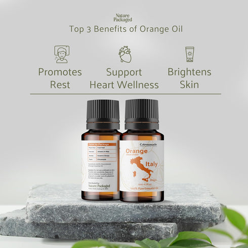 Orange Essential Oil - Direct from Citrusmade in Sicily- Pure Essential Oils for Diffusers and Aromatherapy - 100% Pure Therapeutic Grade (15ml)...