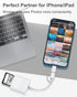 SD Card Reader for iPhone Camera, Dual Connector Lightning/USB C Memory Card Reader Support SD/TF Card, High Speed to SD Card Adapter Compatible w...