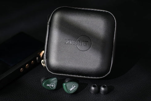 Linsoul ZiiGaat Square Earbud Case, Portable Wired Earphone Carrying Case, Waterproof Leather Storage Bag for KZ ZS10 PRO, SIMGOT EM6L, 7Hz Zero:2...