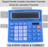 Desktop Calculator Basic Office Desk Calculator 12 Digit with Solar Power and Easy to Read LCD Display, Big Buttons, for Home, Office, School, Cla...