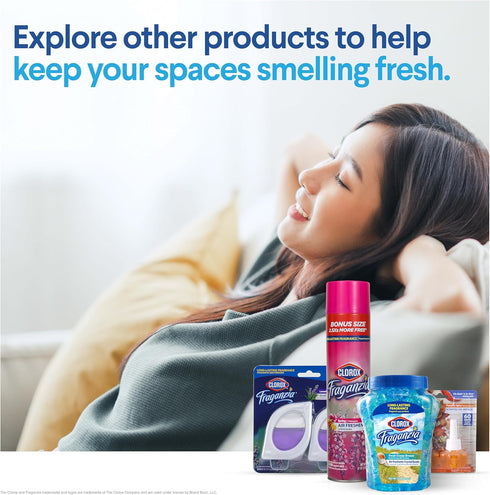 Clorox Fraganzia Deodorizing Balls in Lavender with Eucalyptus, 6 Count - No-Plug, Battery-Free Air Freshener for Shoes, Gym Bags, Lockers, Hamper...