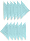 Solino Home Linen Cocktail Napkins 6 x 6 Inch – 100% Pure Linen Fabric Aqua Blue Cloth Napkins Set of 12 – Classic Hemstitch Beverage Cocktail Nap...