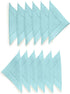 Solino Home Linen Cocktail Napkins 6 x 6 Inch – 100% Pure Linen Fabric Aqua Blue Cloth Napkins Set of 12 – Classic Hemstitch Beverage Cocktail Nap...