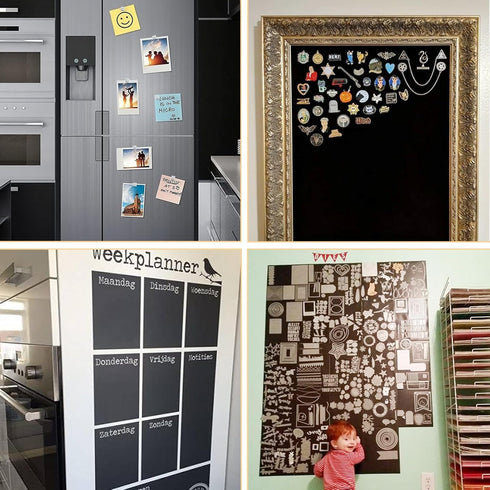 HTVRONT Magnetic Sheets with Adhesive Backing - 10 Pack 4x6 Magnet Sheets with Adhesive,Easy to Cut Flexible Adhesive Magnetic Sheets for Dies Sto...